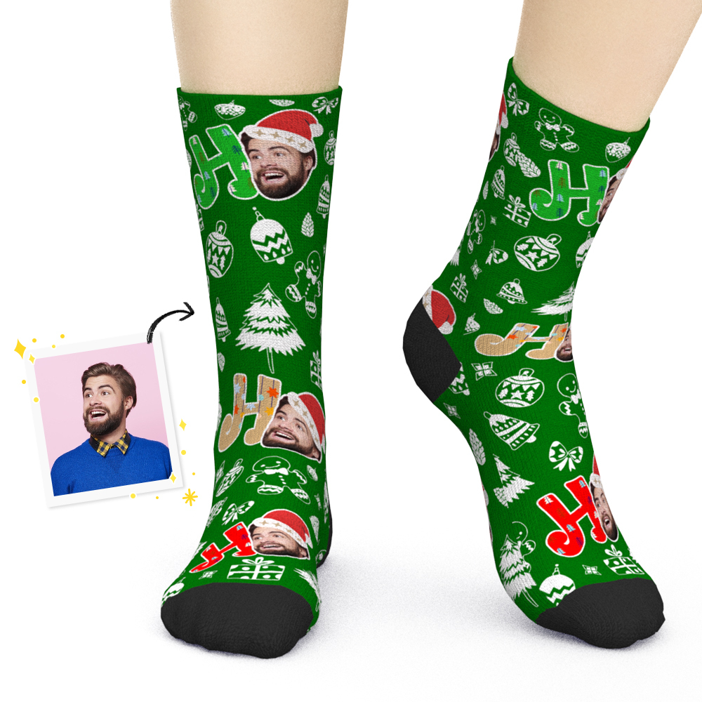 Personalised Face Christmas Socks for Adults and Kids - 3 Colors-Blongser