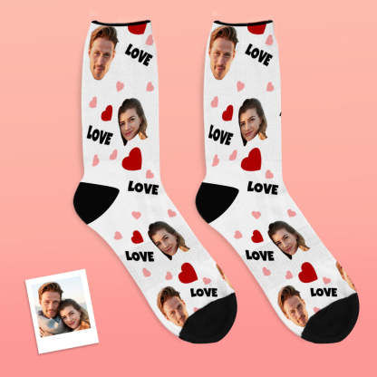 Custom Face Socks Personalized Photo Socks Gift For Family - Love-Blongser