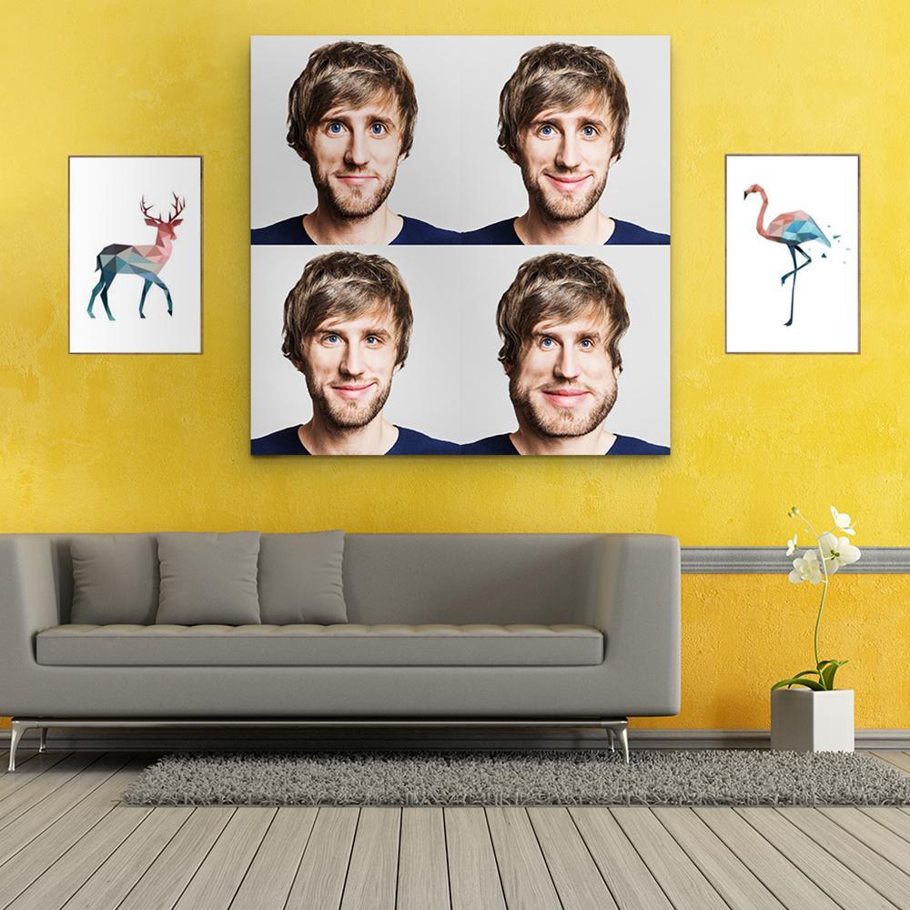 Custom Funny Character Expression Painting Multiple Photo Painting Gifts Canvas Painting-Blongser