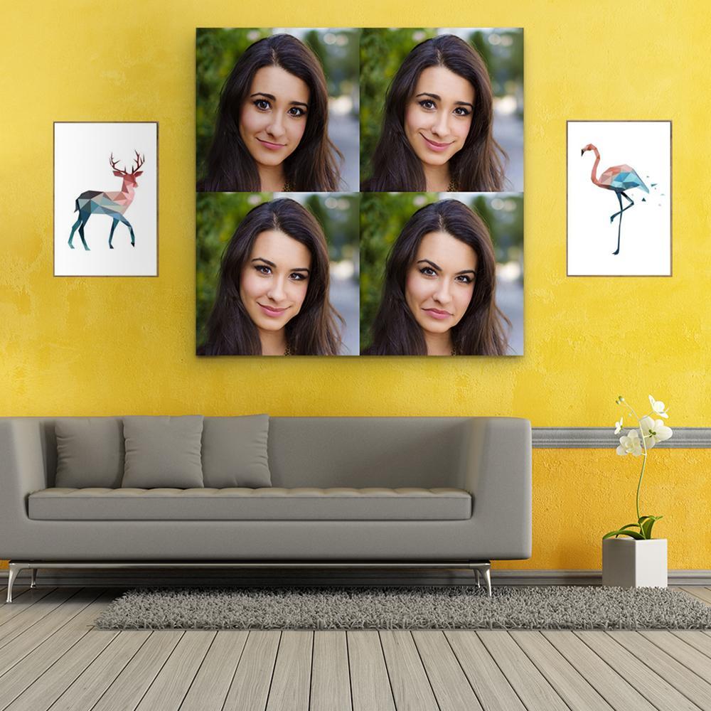 Custom Funny Character Expression Painting Multiple Photo Painting Gifts Canvas Painting-Blongser