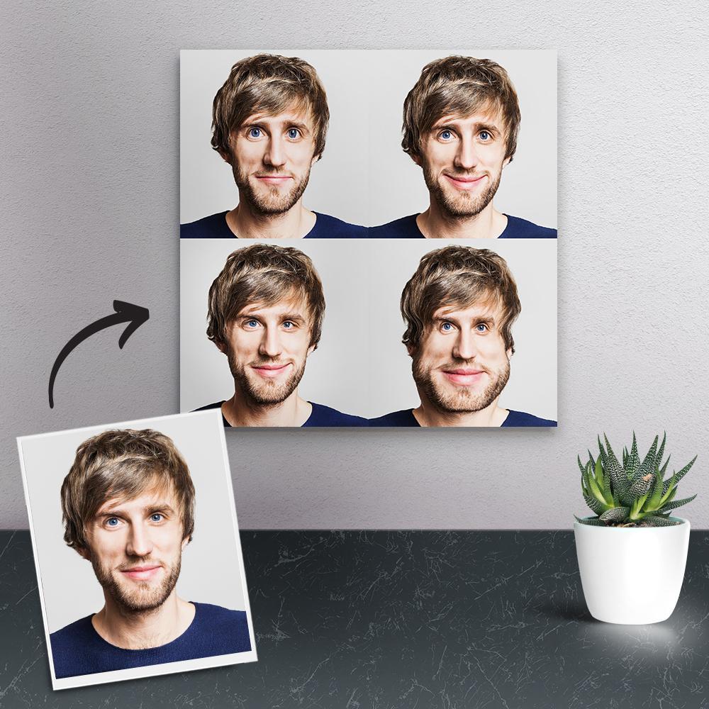 Custom Funny Character Expression Painting Multiple Photo Painting Gifts Canvas Painting-Blongser