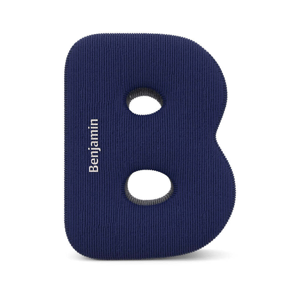 Personalized Alphabet Letter Pillow with Embroidery Name Custom Initial Cushion Unique Gifts-Blongser