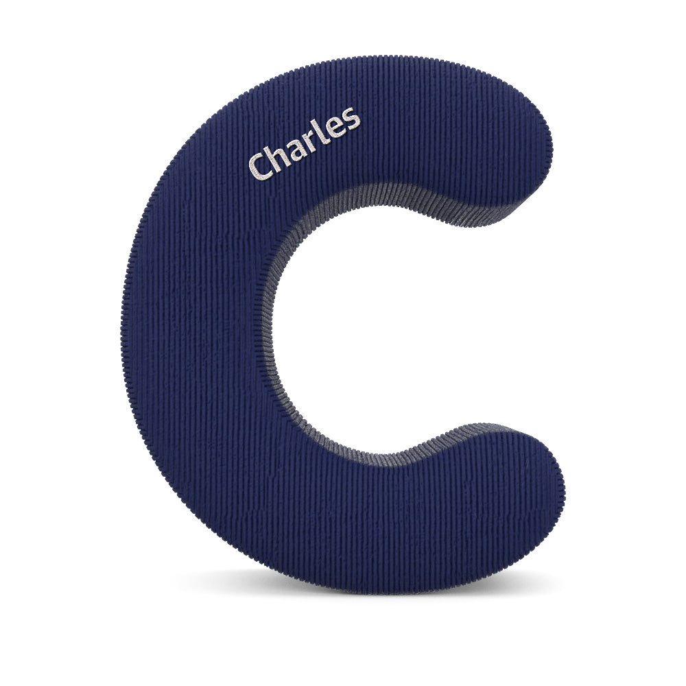 Personalized Alphabet Letter Pillow with Embroidery Name Custom Initial Cushion Unique Gifts-Blongser