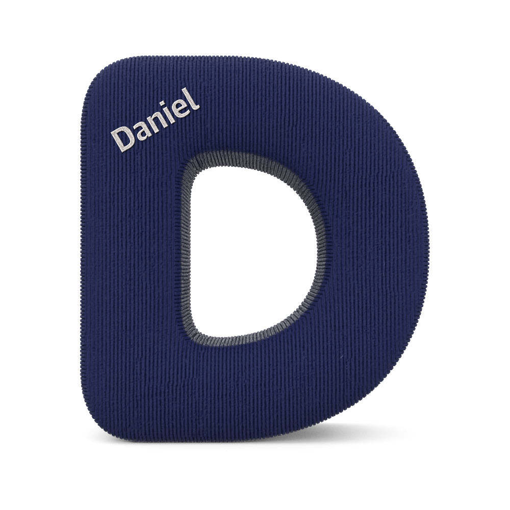 Personalized Alphabet Letter Pillow with Embroidery Name Custom Initial Cushion Unique Gifts-Blongser