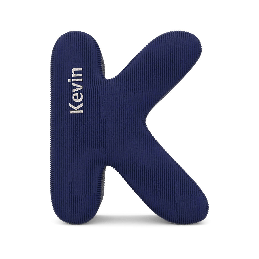 Personalized Alphabet Letter Pillow with Embroidery Name Custom Initial Cushion Unique Gifts-Blongser