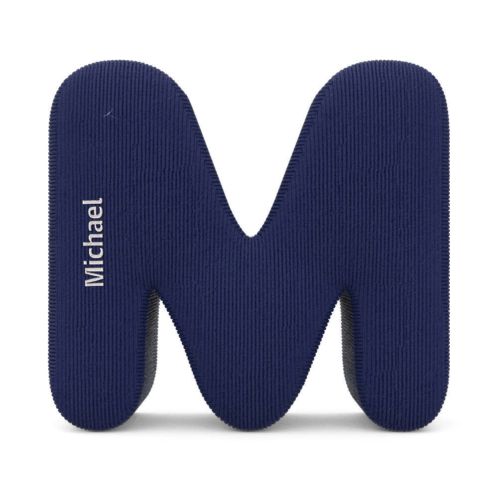 Personalized Alphabet Letter Pillow with Embroidery Name Custom Initial Cushion Unique Gifts-Blongser