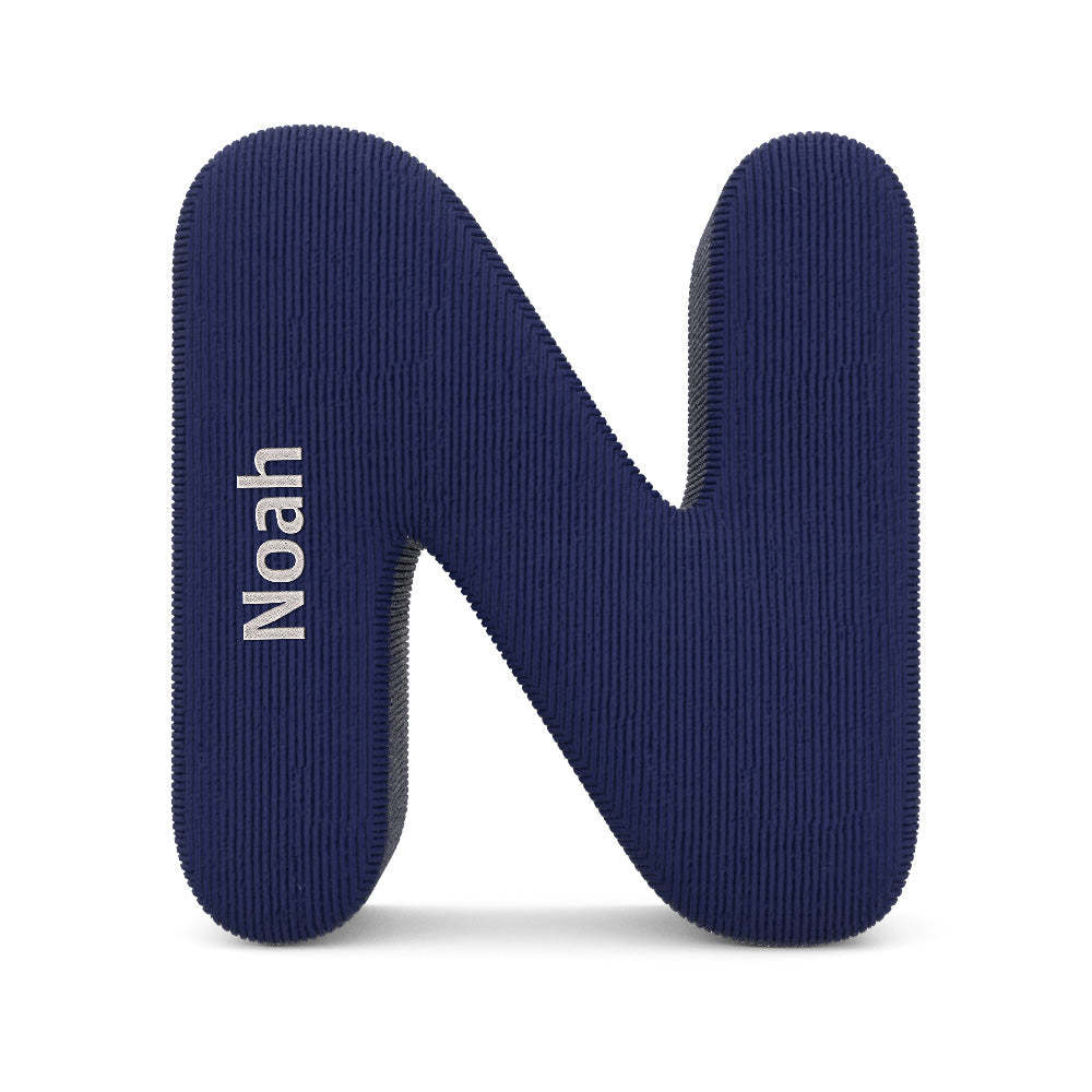 Personalized Alphabet Letter Pillow with Embroidery Name Custom Initial Cushion Unique Gifts-Blongser