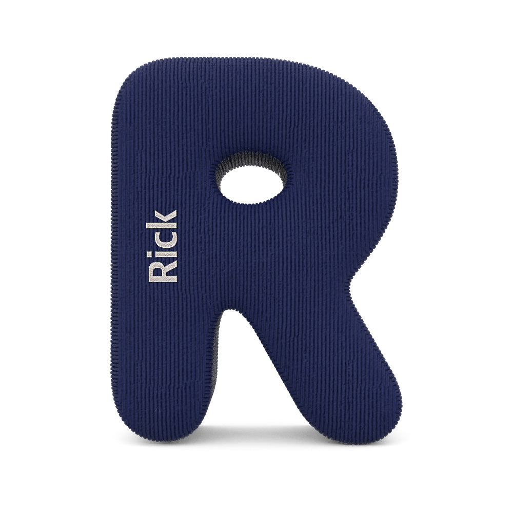 Personalized Alphabet Letter Pillow with Embroidery Name Custom Initial Cushion Unique Gifts-Blongser