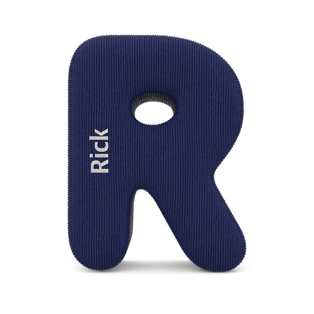 Personalized Alphabet Letter Pillow with Embroidery Name Custom Initial Cushion Unique Gifts-Blongser