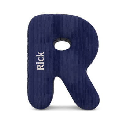 Personalized Alphabet Letter Pillow with Embroidery Name Custom Initial Cushion Unique Gifts-Blongser