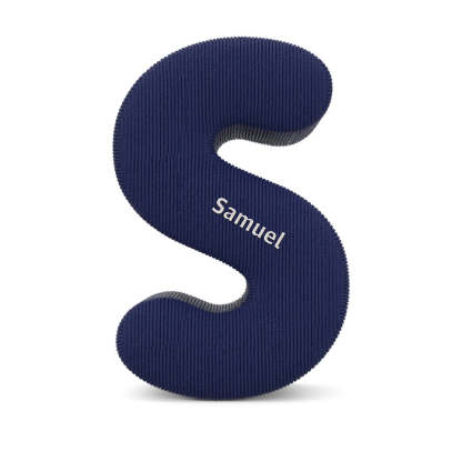 Personalized Alphabet Letter Pillow with Embroidery Name Custom Initial Cushion Unique Gifts-Blongser