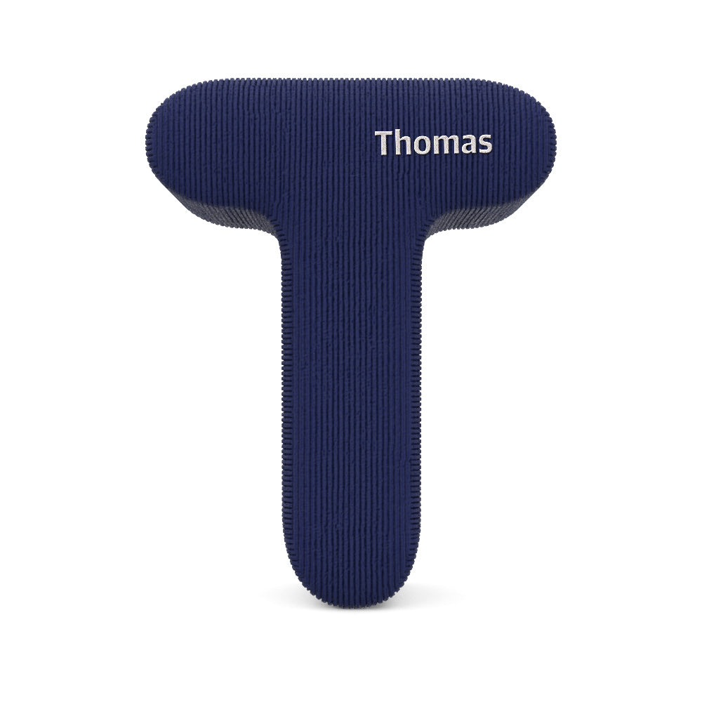 Personalized Alphabet Letter Pillow with Embroidery Name Custom Initial Cushion Unique Gifts-Blongser