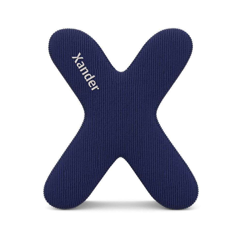 Personalized Alphabet Letter Pillow with Embroidery Name Custom Initial Cushion Unique Gifts-Blongser