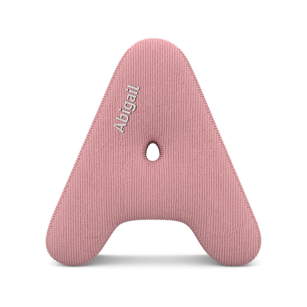 Personalized Alphabet Letter Pillow with Embroidery Name Custom Initial Cushion Unique Gifts-Blongser