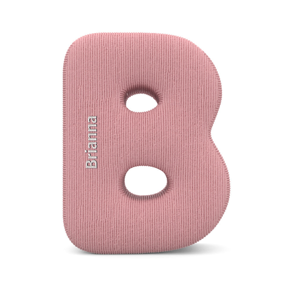 Personalized Alphabet Letter Pillow with Embroidery Name Custom Initial Cushion Unique Gifts-Blongser