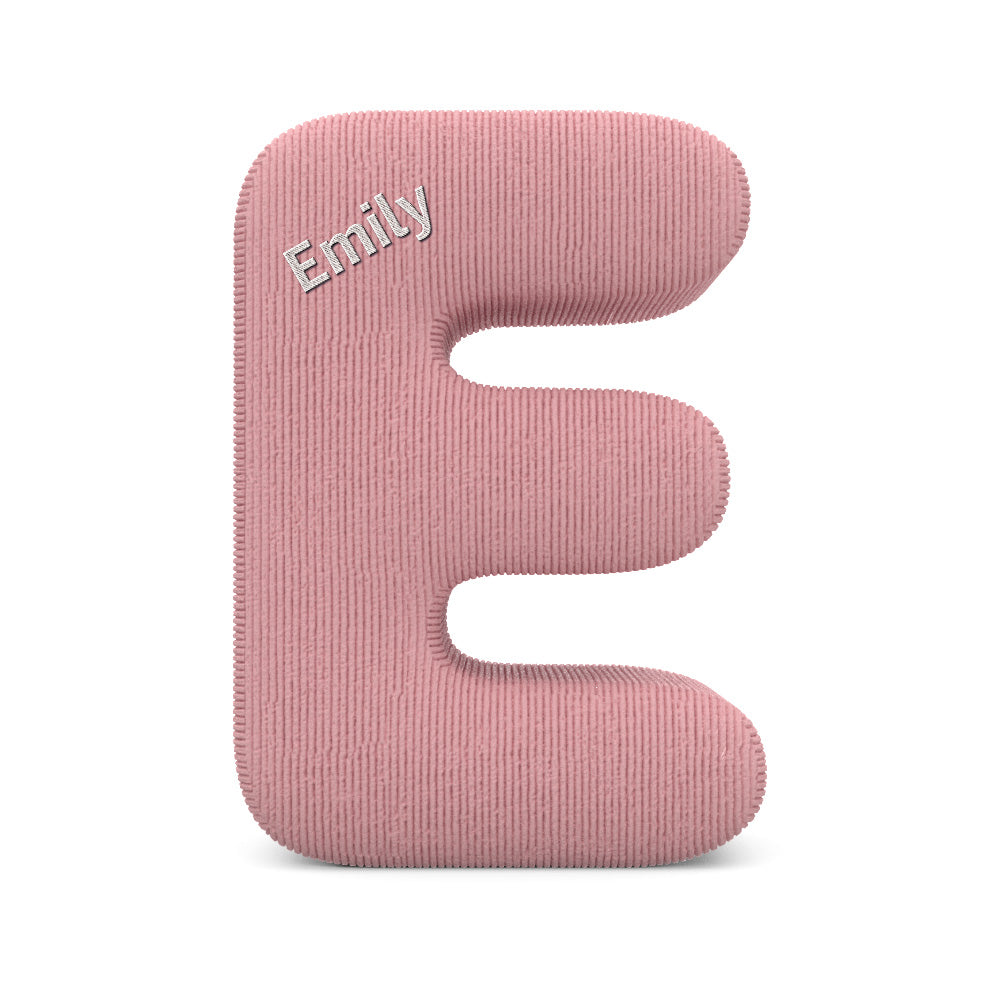 Personalized Alphabet Letter Pillow with Embroidery Name Custom Initial Cushion Unique Gifts-Blongser