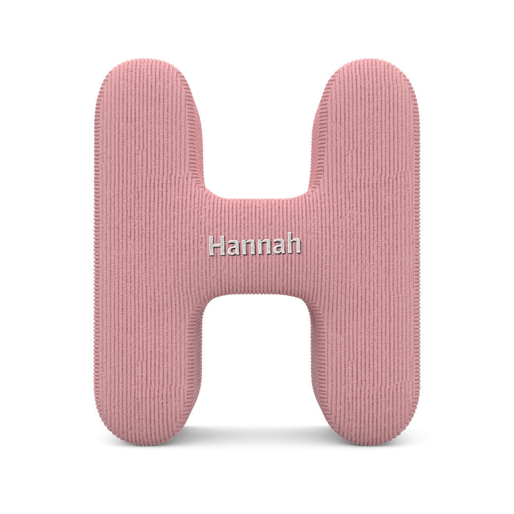 Personalized Alphabet Letter Pillow with Embroidery Name Custom Initial Cushion Unique Gifts-Blongser