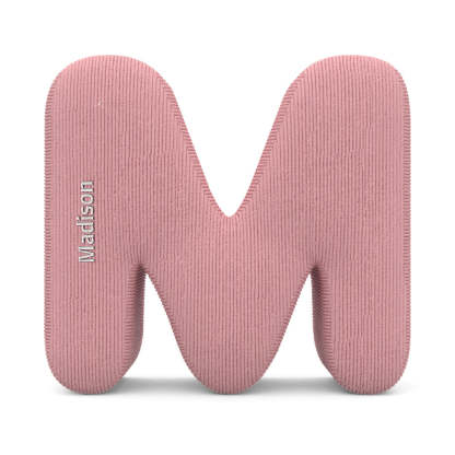 Personalized Alphabet Letter Pillow with Embroidery Name Custom Initial Cushion Unique Gifts-Blongser