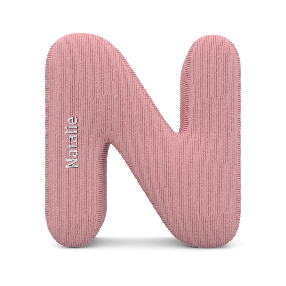 Personalized Alphabet Letter Pillow with Embroidery Name Custom Initial Cushion Unique Gifts-Blongser