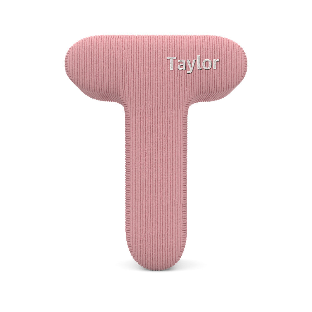 Personalized Alphabet Letter Pillow with Embroidery Name Custom Initial Cushion Unique Gifts-Blongser