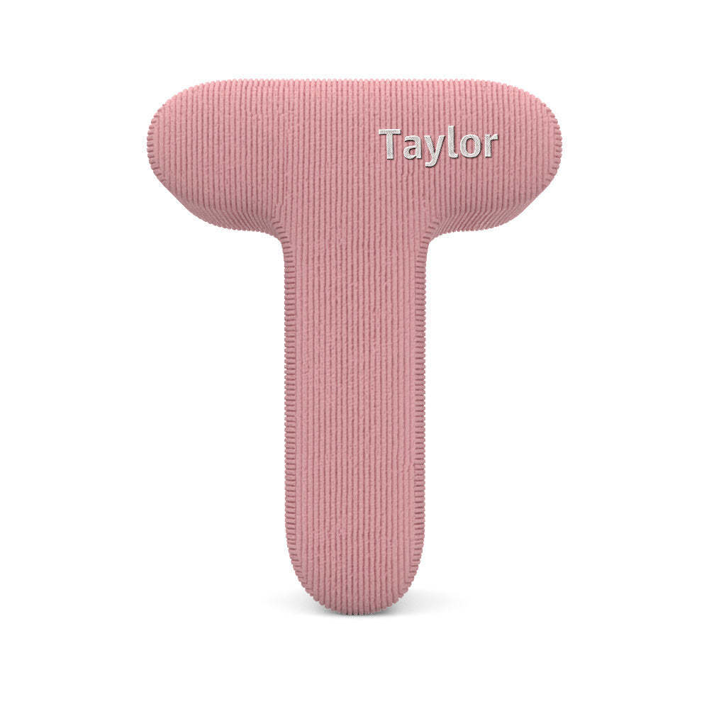 Personalized Alphabet Letter Pillow with Embroidery Name Custom Initial Cushion Unique Gifts-Blongser