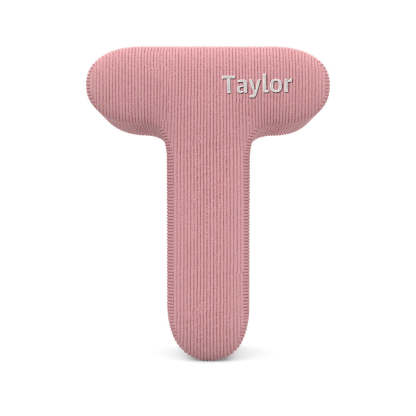 Personalized Alphabet Letter Pillow with Embroidery Name Custom Initial Cushion Unique Gifts-Blongser