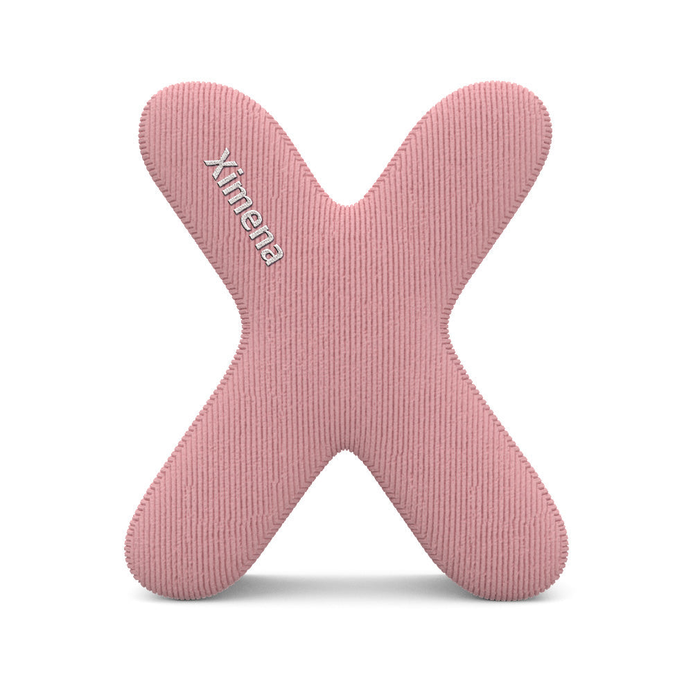 Personalized Alphabet Letter Pillow with Embroidery Name Custom Initial Cushion Unique Gifts-Blongser