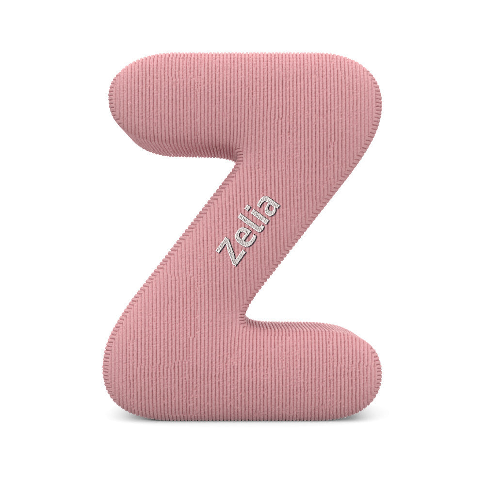 Personalized Alphabet Letter Pillow with Embroidery Name Custom Initial Cushion Unique Gifts-Blongser