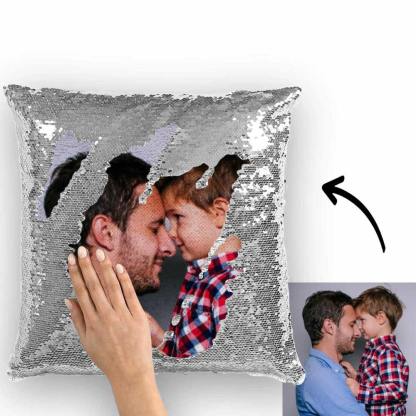 Custom Photo Magic Sequin Pillow Case - Multiple Colors-Blongser