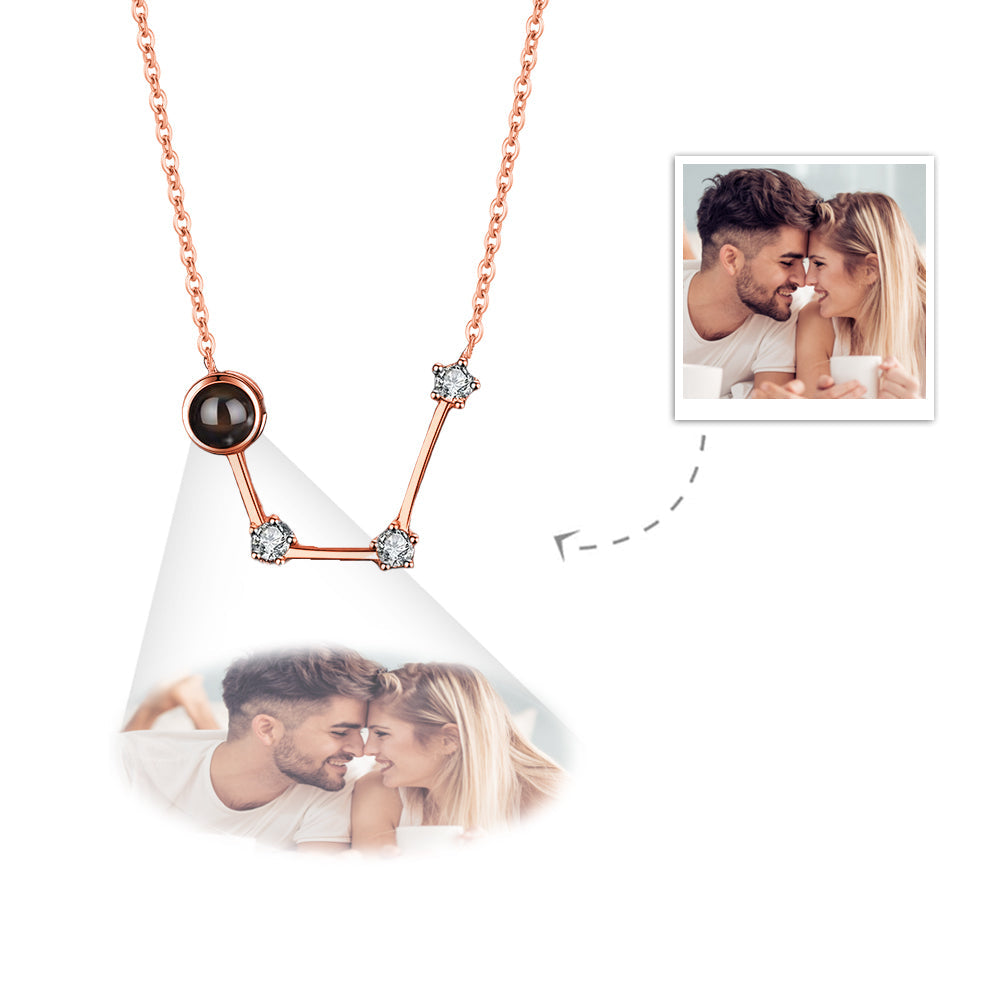 Custom Projection Necklace Constellation Photo Necklace Creative Gift-Blongser