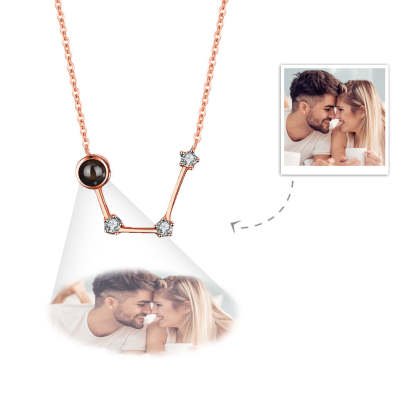 Custom Projection Necklace Constellation Photo Necklace Creative Gift-Blongser