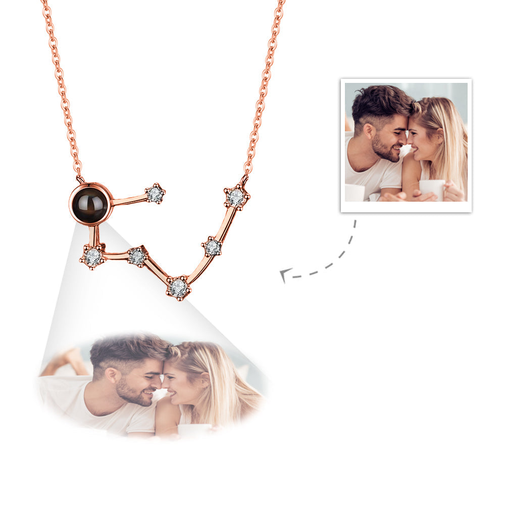 Custom Projection Necklace Constellation Photo Necklace Creative Gift-Blongser
