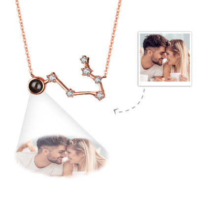 Custom Projection Necklace Constellation Photo Necklace Creative Gift-Blongser