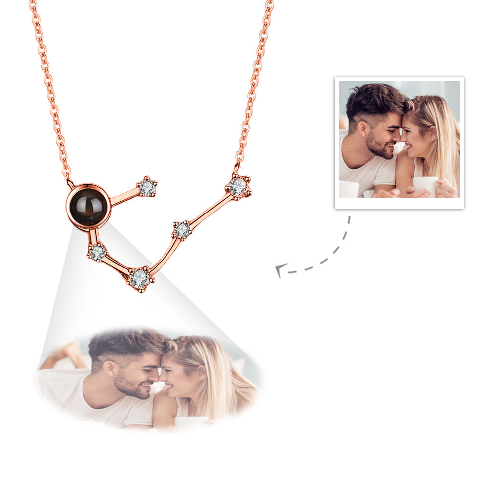 Custom Projection Necklace Constellation Photo Necklace Creative Gift-Blongser
