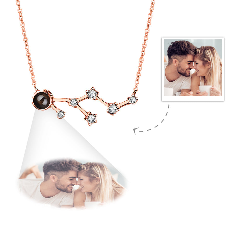 Custom Projection Necklace Constellation Photo Necklace Creative Gift-Blongser