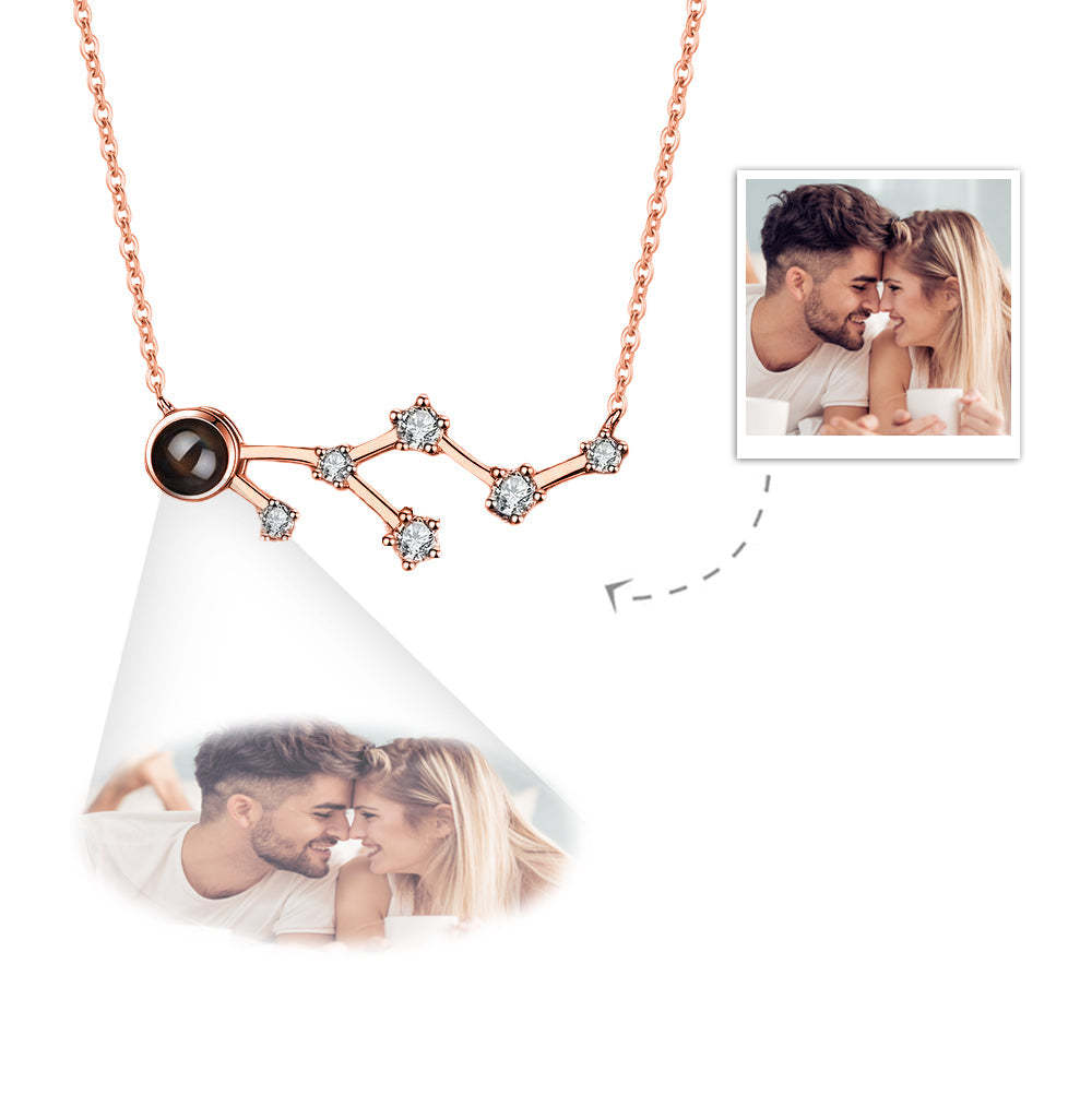 Custom Projection Necklace Constellation Photo Necklace Creative Gift-Blongser
