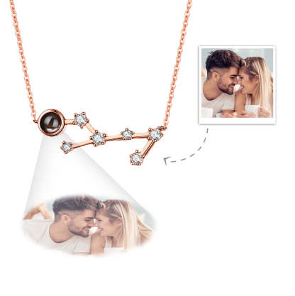 Custom Projection Necklace Constellation Photo Necklace Creative Gift-Blongser