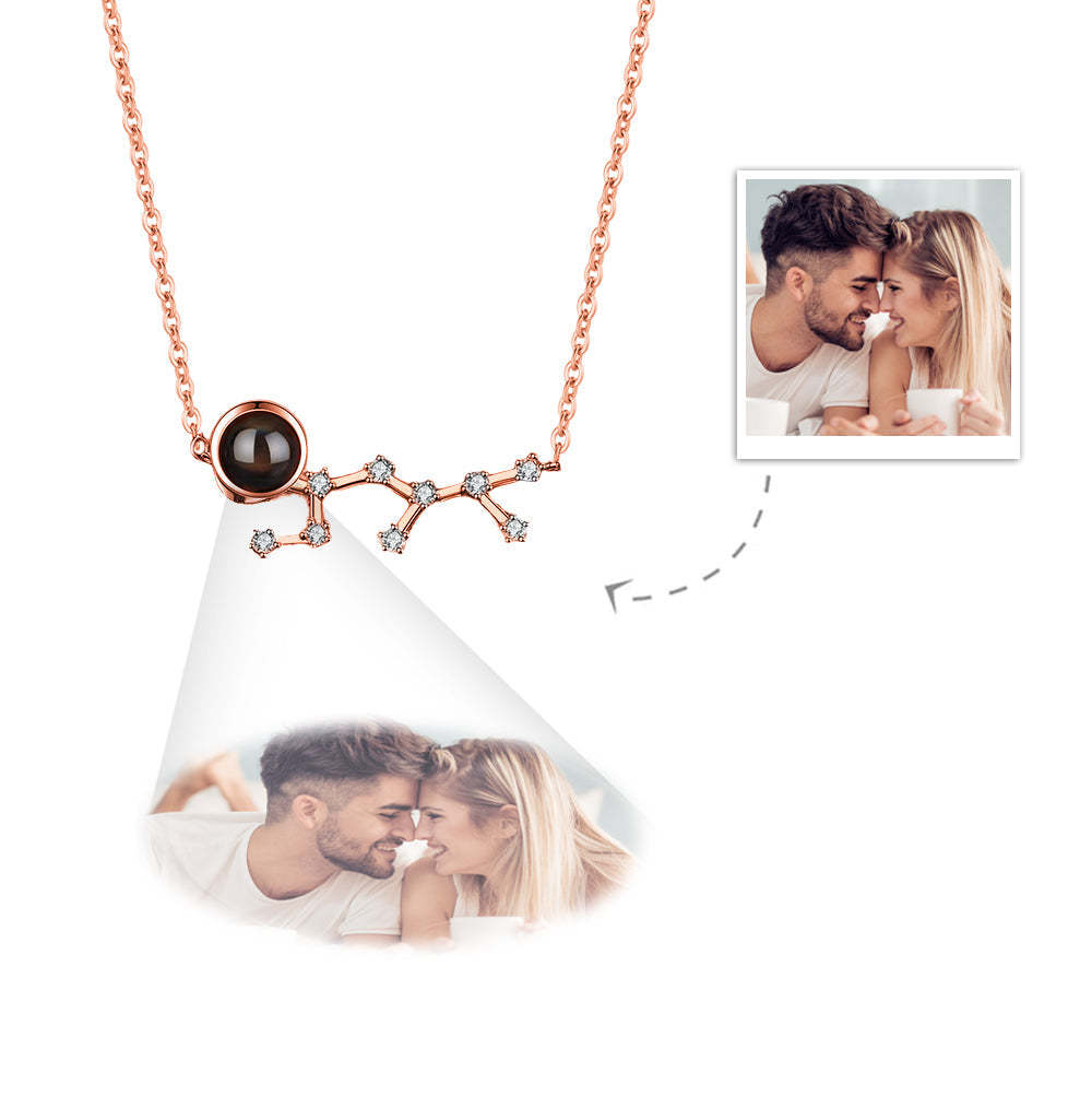 Custom Projection Necklace Constellation Photo Necklace Creative Gift-Blongser