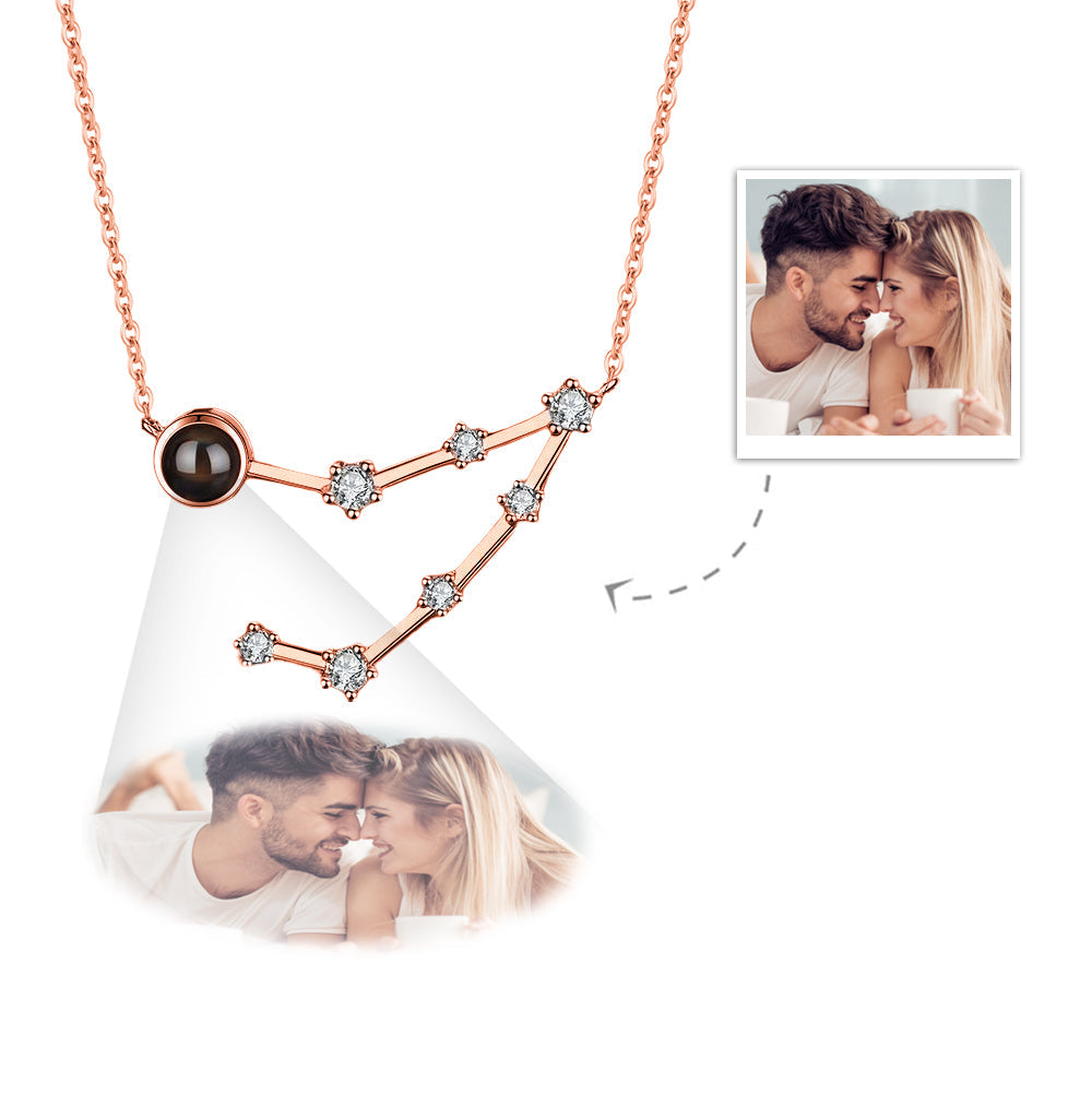 Custom Projection Necklace Constellation Photo Necklace Creative Gift-Blongser
