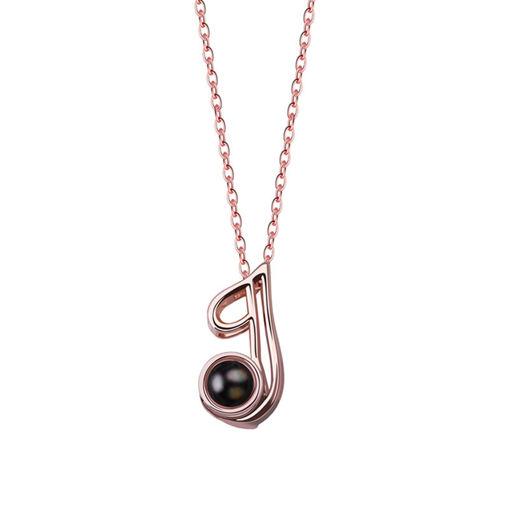 A-Z 26 Letters Custom Projection Necklace 925 Sterling Silver-Blongser