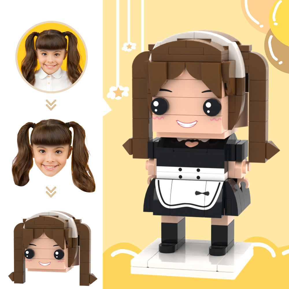 Custom Head Brick Figures Personalized Drudge Brick Figures Small Particle Block Toy-Blongser