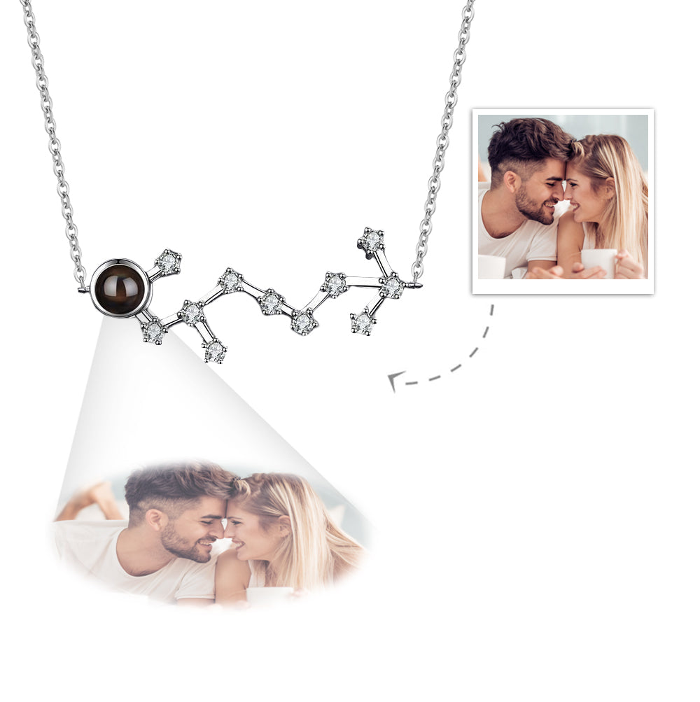 Custom Projection Necklace Constellation Photo Necklace Creative Gift-Blongser