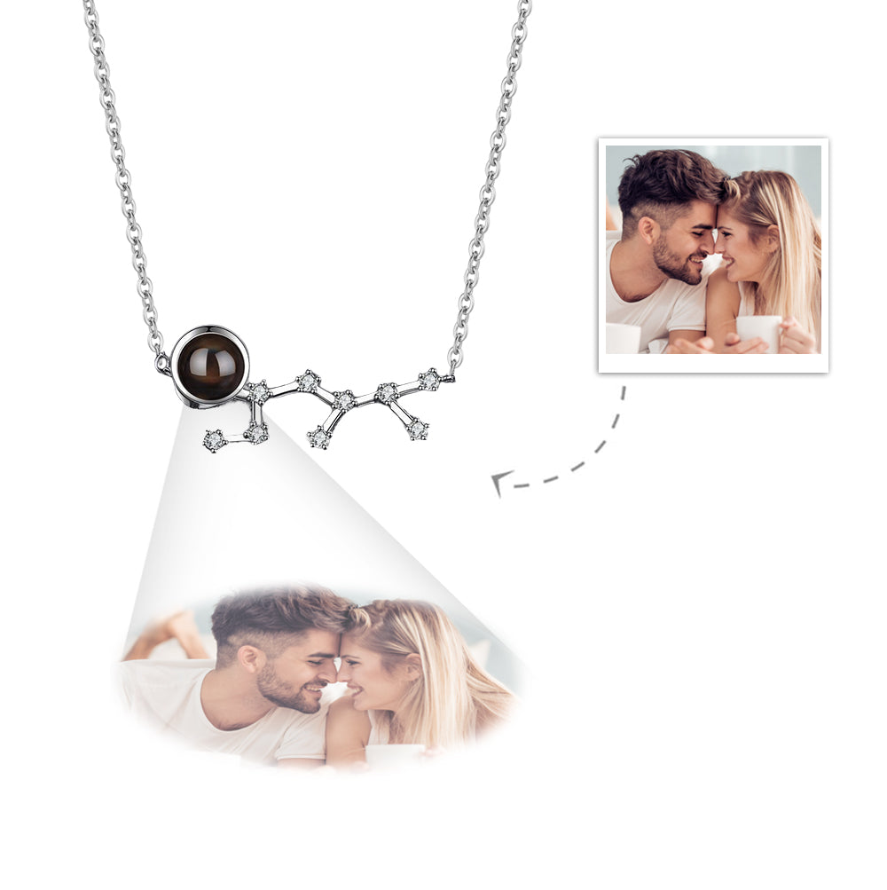 Custom Projection Necklace Constellation Photo Necklace Creative Gift-Blongser