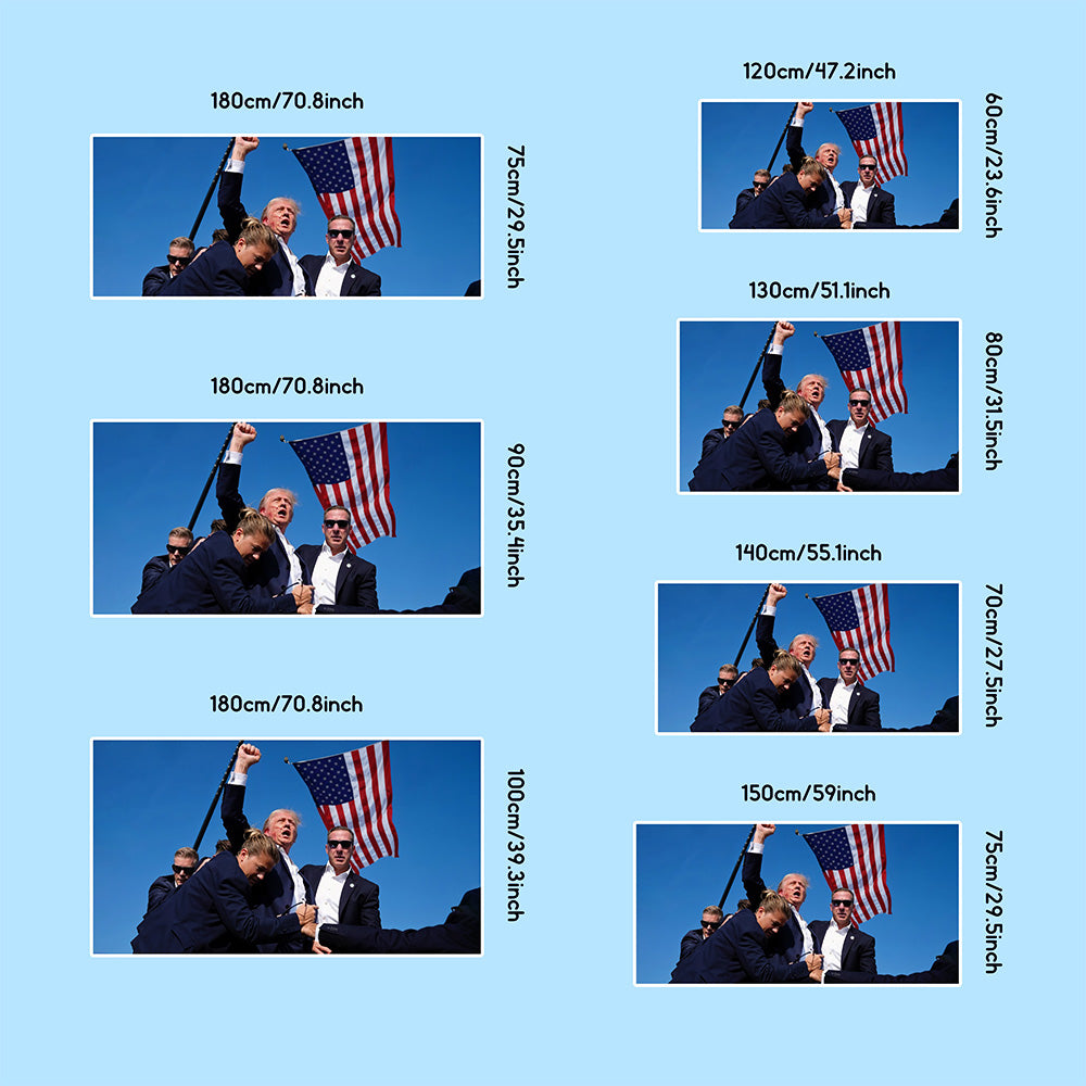 Fight! Trump Shot 2024 Beach Towel – Bold and Memorable Design for Your Summer Adventures-Blongser