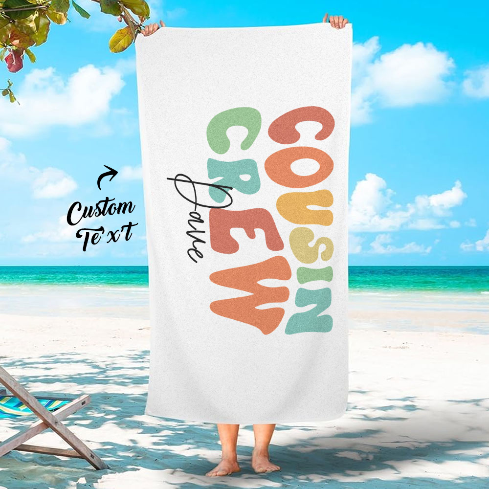 Customizable Beach Towel with Name - Gift for Vacations-Blongser