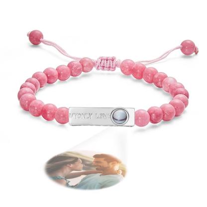 Personalized Photo Projection Beads Bracelet My Only Love Creative Gift For Her-Blongser