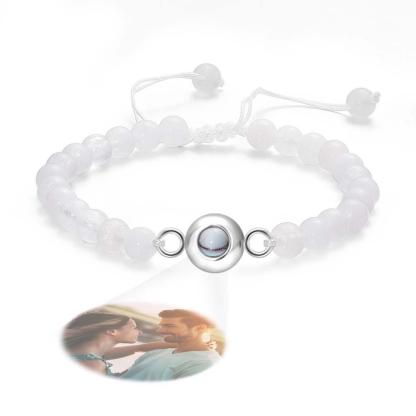 Personalized Photo Projection Beads Bracelet Elegant Gift For Her-Blongser