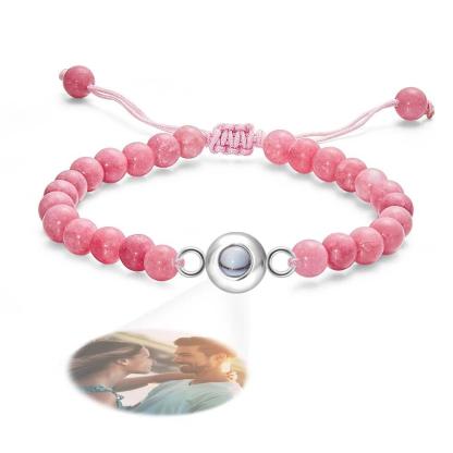 Personalized Photo Projection Beads Bracelet Elegant Gift For Her-Blongser