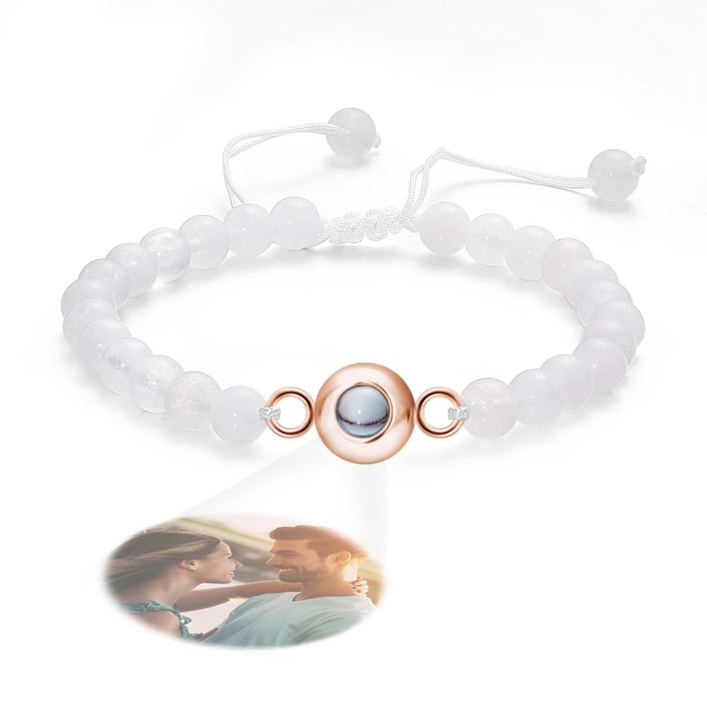 Personalized Photo Projection Beads Bracelet Elegant Gift For Her-Blongser