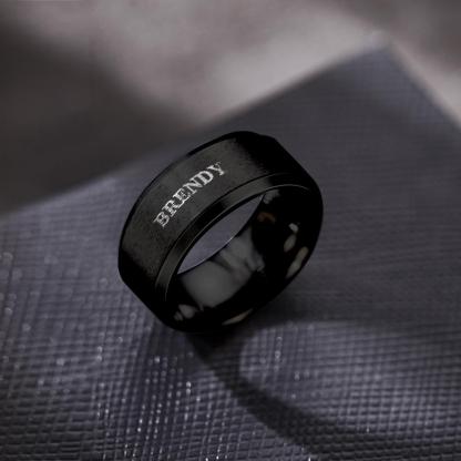 Personalized Name Ring Custom Engagement Ring Men's Personalized Ring-Blongser